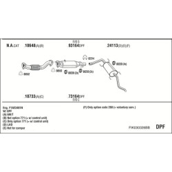 Išmetimo sistema WALKER FIK030326BB