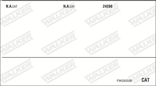 Išmetimo sistema WALKER FIK030338
