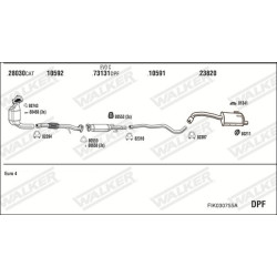 Išmetimo sistema WALKER FIK030755A