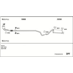 Išmetimo sistema WALKER FIK032251B