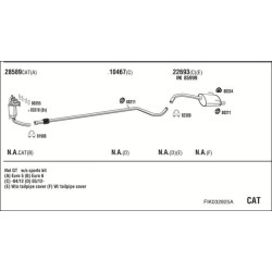 Išmetimo sistema WALKER FIK032825A