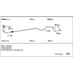 Išmetimo sistema WALKER FIK032825B