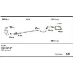 Išmetimo sistema WALKER FIK032826A