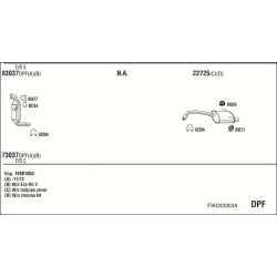 Išmetimo sistema WALKER FIK033353A