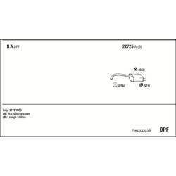Išmetimo sistema WALKER FIK033353B