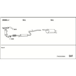 Išmetimo sistema WALKER FIK033398A