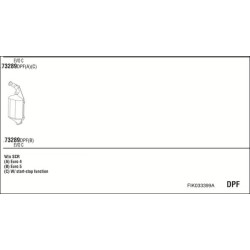 Išmetimo sistema WALKER FIK033399A