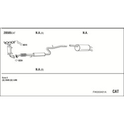 Išmetimo sistema WALKER FIK033401A