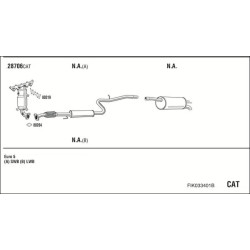 Išmetimo sistema WALKER FIK033401B