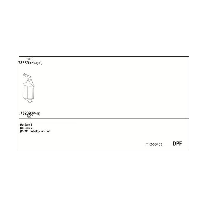 Išmetimo sistema WALKER FIK033403