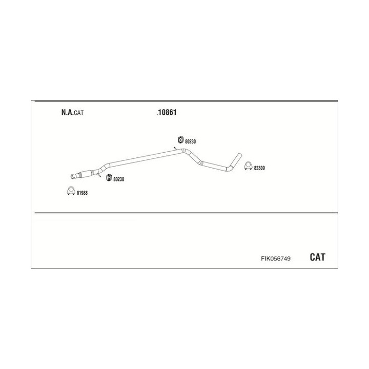 Išmetimo sistema WALKER FIK056749