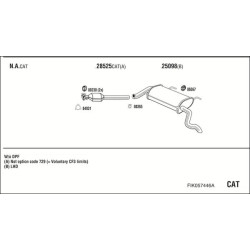 Išmetimo sistema WALKER FIK057446A