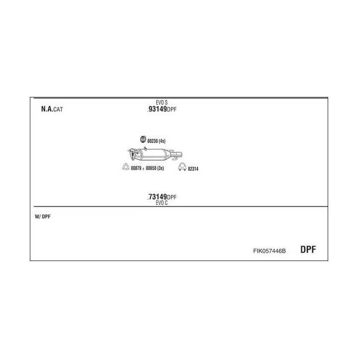 Išmetimo sistema WALKER FIK057446B