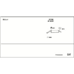 Išmetimo sistema WALKER FIK059259