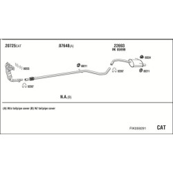 Išmetimo sistema WALKER FIK059291
