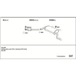 Išmetimo sistema WALKER FIK059928A