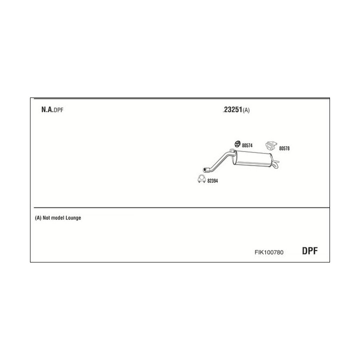 Išmetimo sistema WALKER FIK100780
