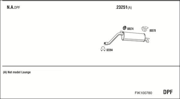 Išmetimo sistema WALKER FIK100780