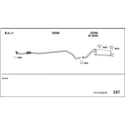 Išmetimo sistema WALKER FIK100883B