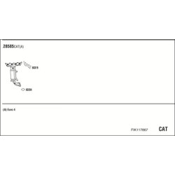 Išmetimo sistema WALKER FIK117867