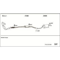 Išmetimo sistema WALKER FIK133158A