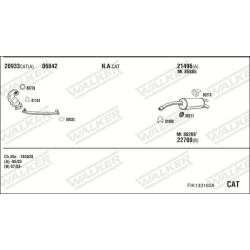 Išmetimo sistema WALKER FIK133160A