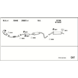 Išmetimo sistema WALKER FIK133184