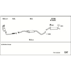 Išmetimo sistema WALKER FIK133239