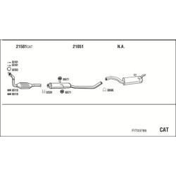Išmetimo sistema WALKER FIT03786