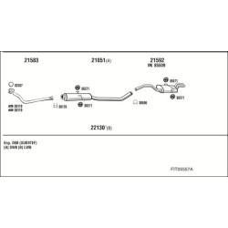 Išmetimo sistema WALKER FIT05557A
