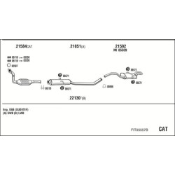 Išmetimo sistema WALKER FIT05557B