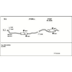 Išmetimo sistema WALKER FIT05558