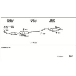 Išmetimo sistema WALKER FIT05559