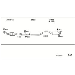 Išmetimo sistema WALKER FIT05737
