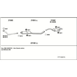 Išmetimo sistema WALKER FIT10697A