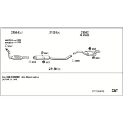 Išmetimo sistema WALKER FIT10697B