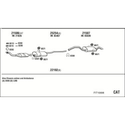 Išmetimo sistema WALKER FIT10698