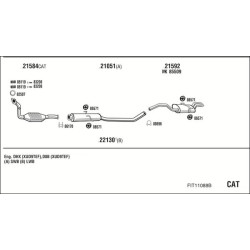 Išmetimo sistema WALKER FIT11088B