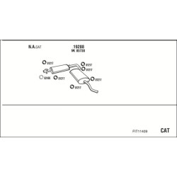 Išmetimo sistema WALKER FIT11409