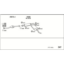 Išmetimo sistema WALKER FIT11843