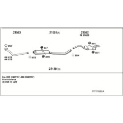 Išmetimo sistema WALKER FIT11852A