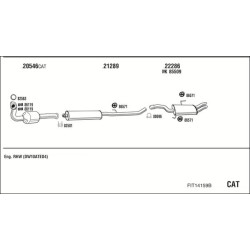 Išmetimo sistema WALKER FIT14159B