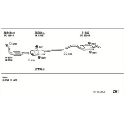 Išmetimo sistema WALKER FIT14435A