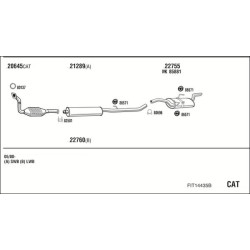 Išmetimo sistema WALKER FIT14435B