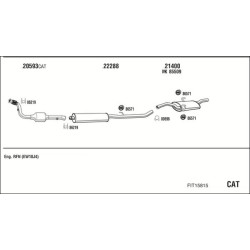 Išmetimo sistema WALKER FIT15815