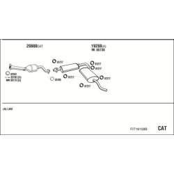 Išmetimo sistema WALKER FIT16158B