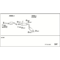 Išmetimo sistema WALKER FIT16158D