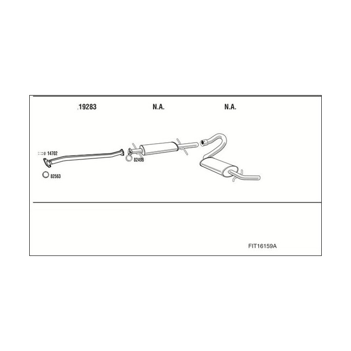 Išmetimo sistema WALKER FIT16159A