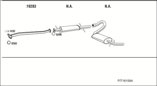 Išmetimo sistema WALKER FIT16159A