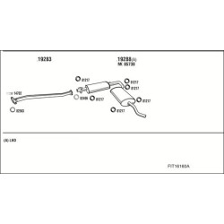 Išmetimo sistema WALKER FIT16160A